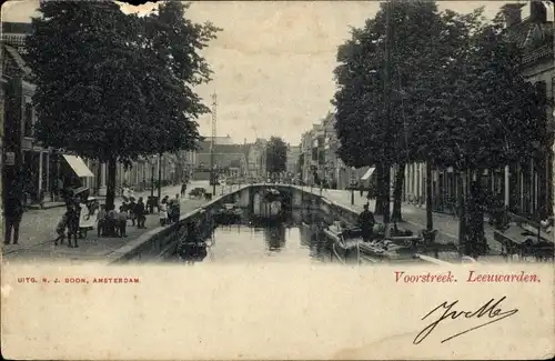 Ak Leeuwarden Friesland Niederlande, Voorstreek, Brug