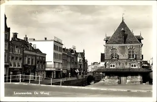 Ak Leeuwarden Friesland Niederlande, De Waag