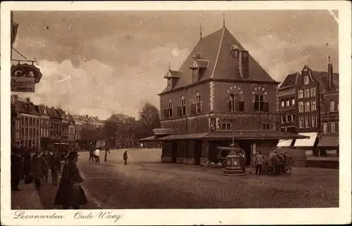 Ak Leeuwarden Friesland Niederlande, Oude Waag