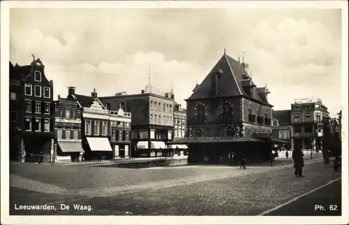 Ak Leeuwarden Friesland Niederlande, De Waag