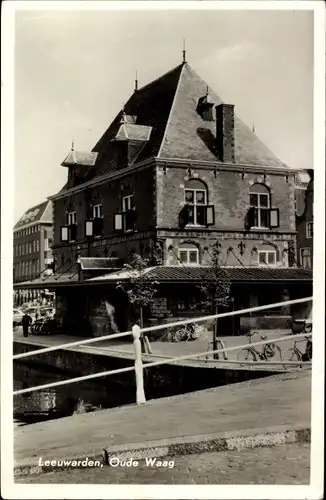 Ak Leeuwarden Friesland Niederlande, Oude Waag