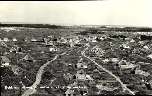 Ak Schiermonnikoog Friesland Niederlande, Zomerhuizen van af de vuurtoren
