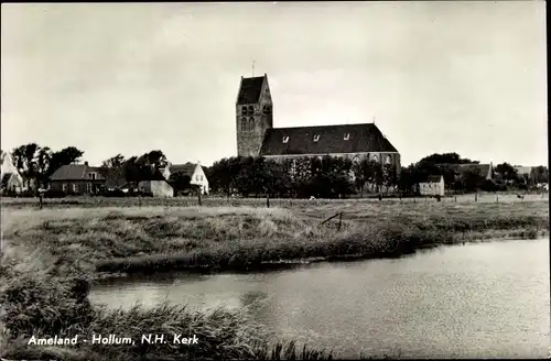 Ak Hollum Ameland Friesland Niederlande, N. H. Kerk