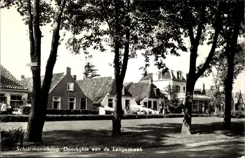Ak Schiermonnikoog Friesland Niederlande, Doorkijkje aan de Langestreek