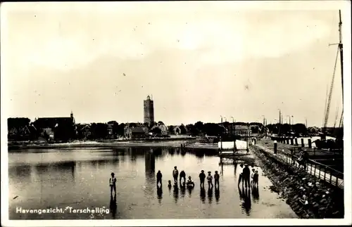 Ak Terschelling Friesland Niederlande, Havengezicht