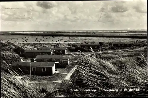 Ak Schiermonnikoog Friesland Niederlande, Zomerhuizen in de duinen