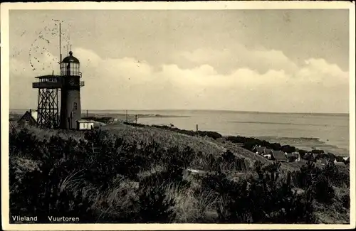 Ak Vlieland Friesland Niederlande, Vuurtoren