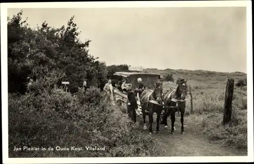 Ak Vlieland Friesland Niederlande, Jan Plezier in de Oude Kool