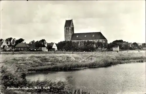 Ak Hollum Ameland Friesland Niederlande, N. H. Kerk