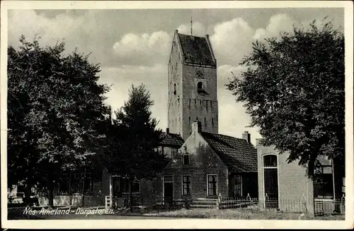 Ak Nes Ameland Friesland Niederlande, Dorpstoren