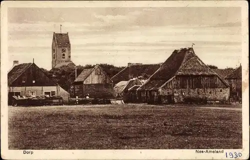 Ak Nes Ameland Friesland Niederlande, Dorfbild