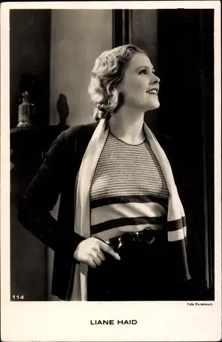 Ak Schauspielerin Liane Haid, Portrait