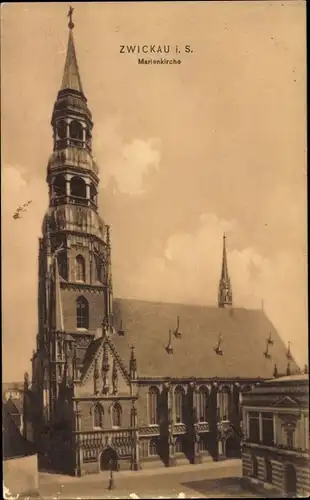 Ak Zwickau in Sachsen, Marienkirche