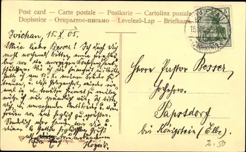 Ak Zwickau in Sachsen, Marienkirche