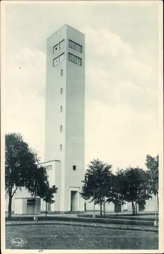 Ak Dresden, Jahresschau Deutscher Arbeit, Das Papier, Der sprechende Turm, Aussichtsturm