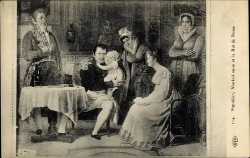 Künstler Ak Napoleon, Marie Louise et le Roi de Rome