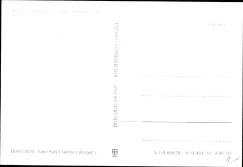 Ak Meerane in Sachsen, Franz-Mehring-Platz