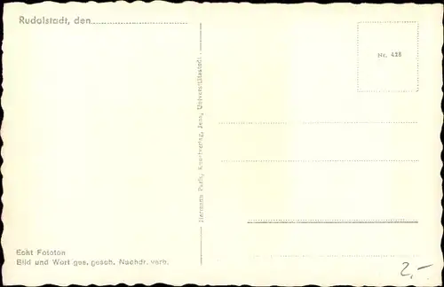 Ak Rudolstadt in Thüringen, Markt mit Schloss