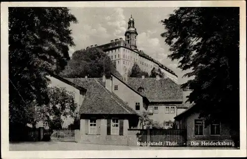 Ak Rudolstadt in Thüringen, Die Heidecksburg