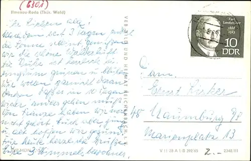 Ak Roda Ilmenau in Thüringen, Ortspartie