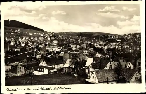 Ak Bärenstein im Erzgebirge, Ort und Weipert, Sudetenland