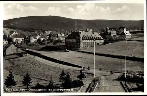 Ak Oberwiesenthal im Erzgebirge, Teilansicht, Kreisheim, Keilberg