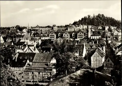 Ak Pößneck in Thüringen, Teilansicht