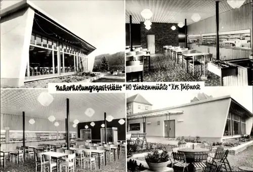 Ak Pößneck in Thüringen, Naherholungsstätte HO Linkenmühle, An der Hohenwarte-Saaletalsperre