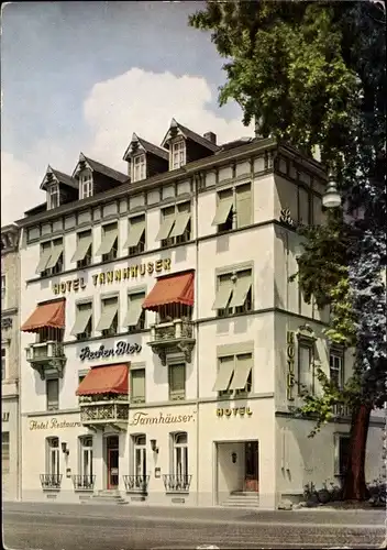 Ak Heidelberg, Hotel Tannhäuser am Bismarckplatz, Außenansicht