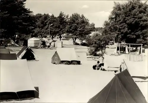 Ak Lamsfeld Schwielochsee Brandenburg, Zeltplatz