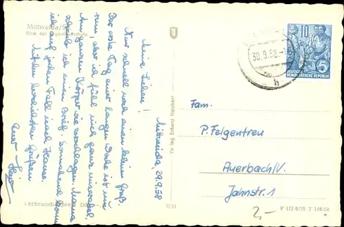 Ak Mittweida in Sachsen, Blick zur Ingenieurschule