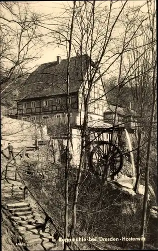 Ak Dresden Hosterwitz, Keppmühle, Wassermühle