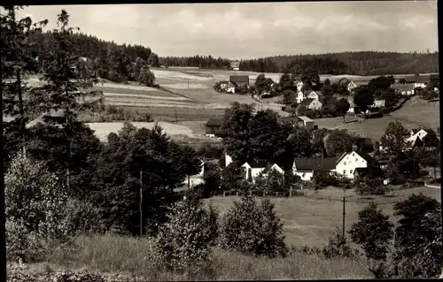 Ak Hohendorf Bad Brambach Vogtland, Blick auf Ortschaft und Umgebung