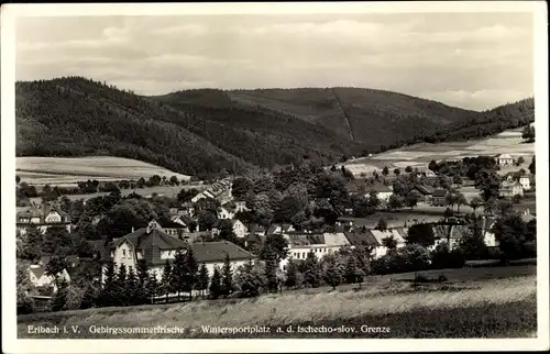 Ak Erlbach im Vogtland, Panorama
