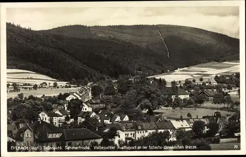 Ak Erlbach im Vogtland Sachsen, Teilansicht