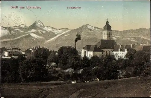 Ak Ebersberg in Oberbayern, Totalansicht