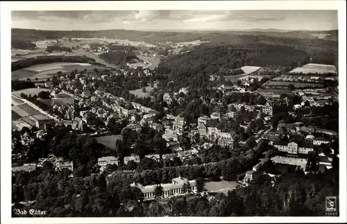 Ak Bad Elster im Vogtland, Fliegeraufnahme, Panorama