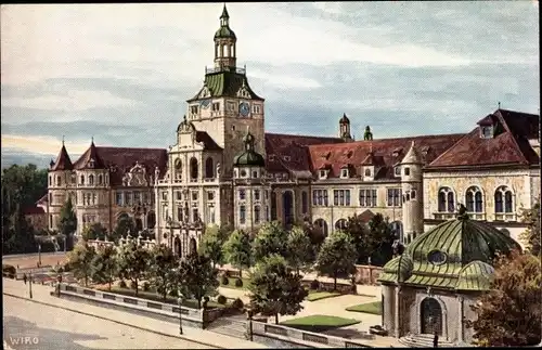 Künstler Ak München, Nationalmuseum, Serie 2163G