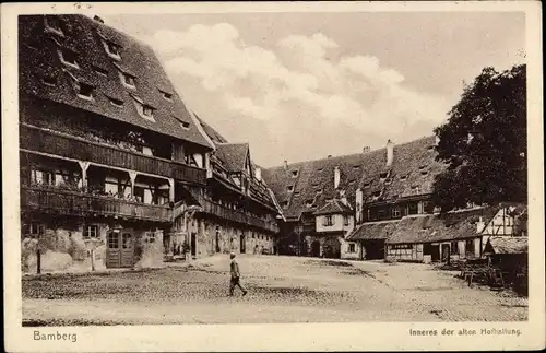 Ak Bamberg Oberfranken, Inneres der alten Hofhaltung