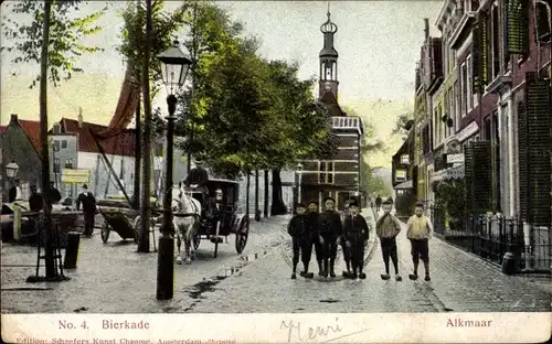 Ak Alkmaar Nordholland Niederlande, Bierkade