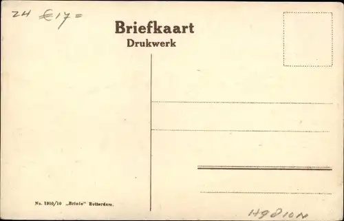 Ak Bergambacht Südholland, Pastorie Ned. Herv. Kerk