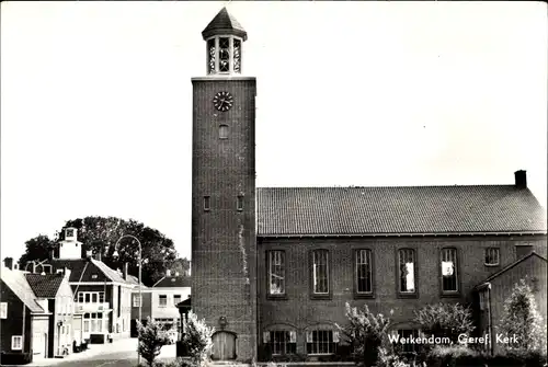 Ak Werkendam Nordbrabant, Geref. Kerk