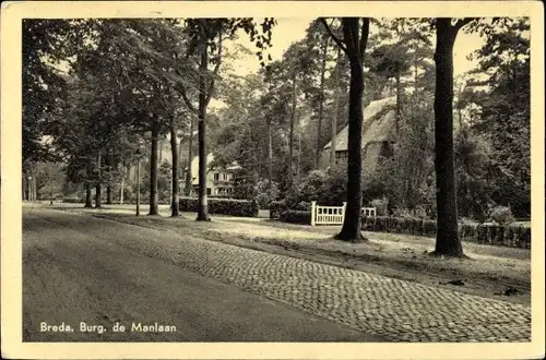 Ak Breda Nordbrabant Niederlande, Burg de Manlaan