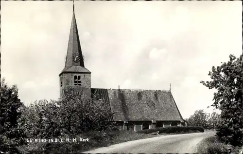 Ak Wijk en Aalburg Nordbrabant, N. H. Kerk
