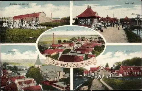 Ak Zoetermeer Zegwaart Südholland, Straßenpartie, Panorama