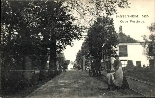 Ak Sassenheim Südholland, Oude Postbrug