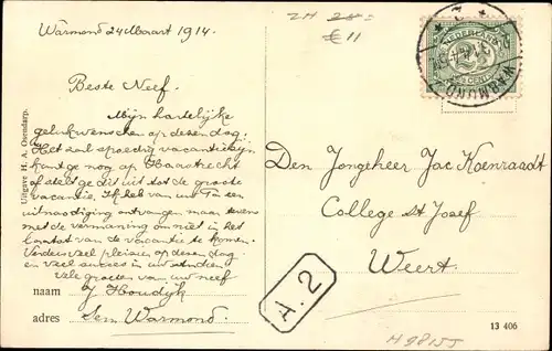 Ak Warmond Südholland, Groot Seminarie