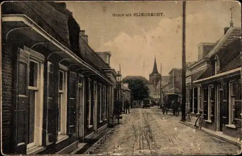 Ak Sliedrecht Südholland Niederlande, Straßenpartie