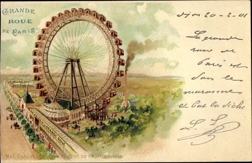 Litho Paris, Grande Roue, Riesenrad