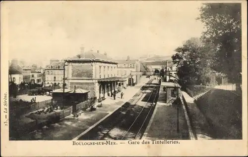 Ak Boulogne sur Mer Pas de Calais, Gare des Tintelleries